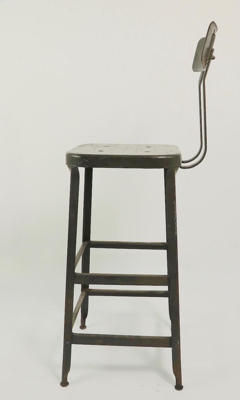 Metal Industrial Stool by Lyon Metal Products Inc. Aurora Illinois at