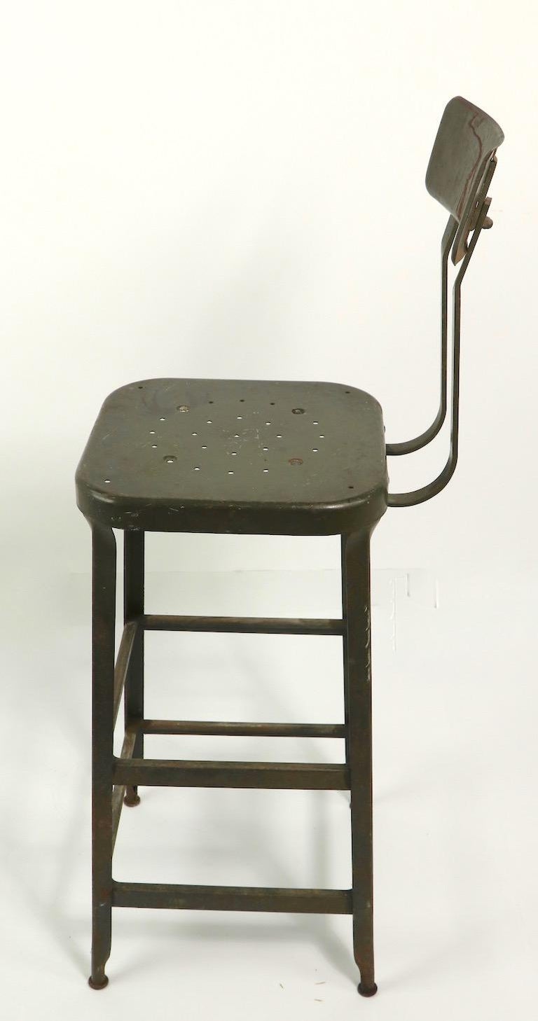Metal Industrial Stool by Lyon Metal Products Inc. Aurora Illinois at