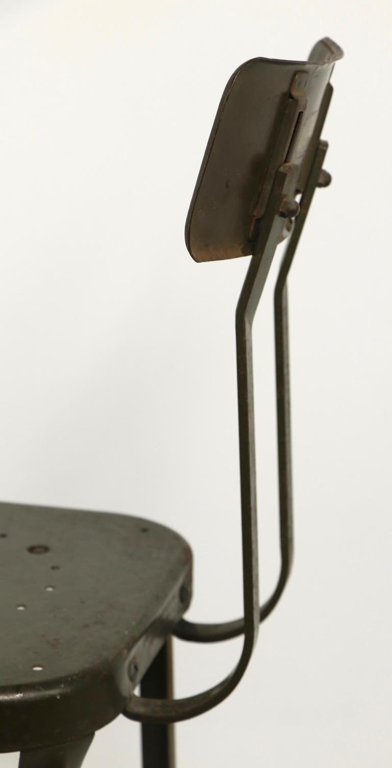 Metal Industrial Stool by Lyon Metal Products Inc. Aurora Illinois at