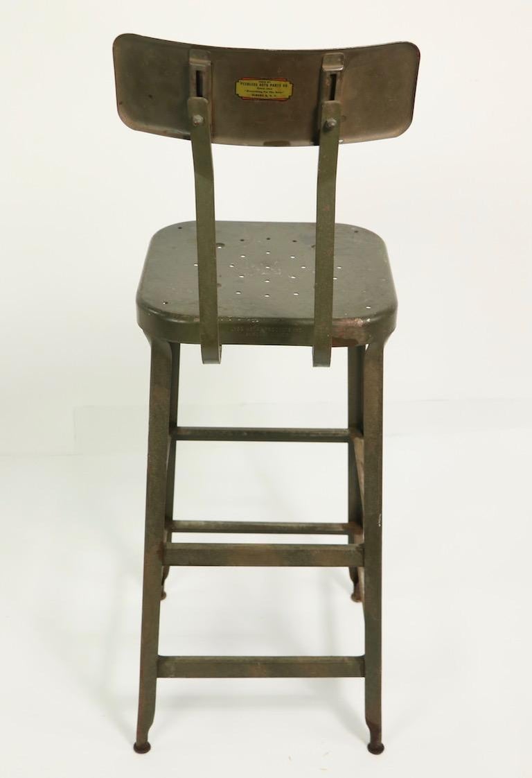 Metal Industrial Stool by Lyon Metal Products Inc. Aurora
