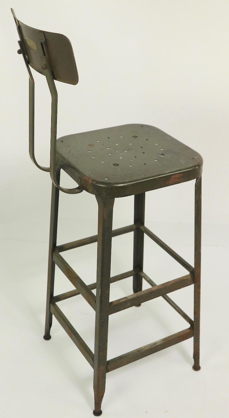 Metal Industrial Stool by Lyon Metal Products Inc. Aurora Illinois at