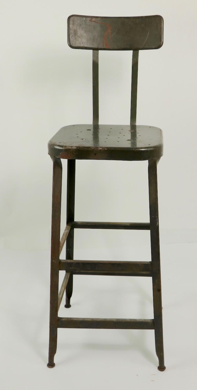 American Metal Industrial Stool by Lyon Metal Products Inc. Aurora Illinois