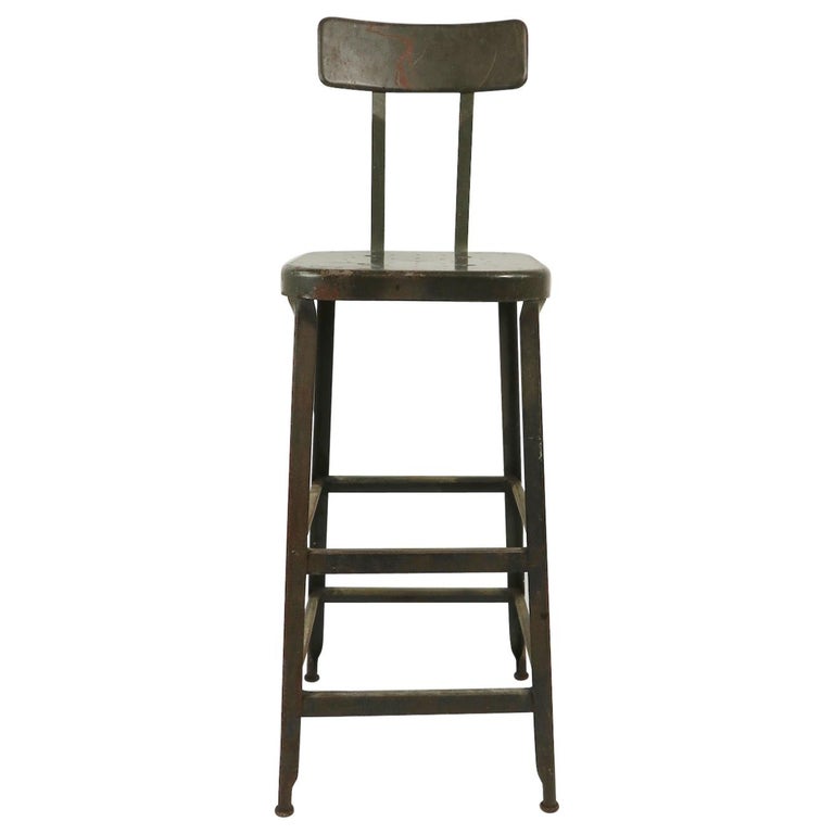 Metal Industrial Stool by Lyon Metal Products Inc. Aurora