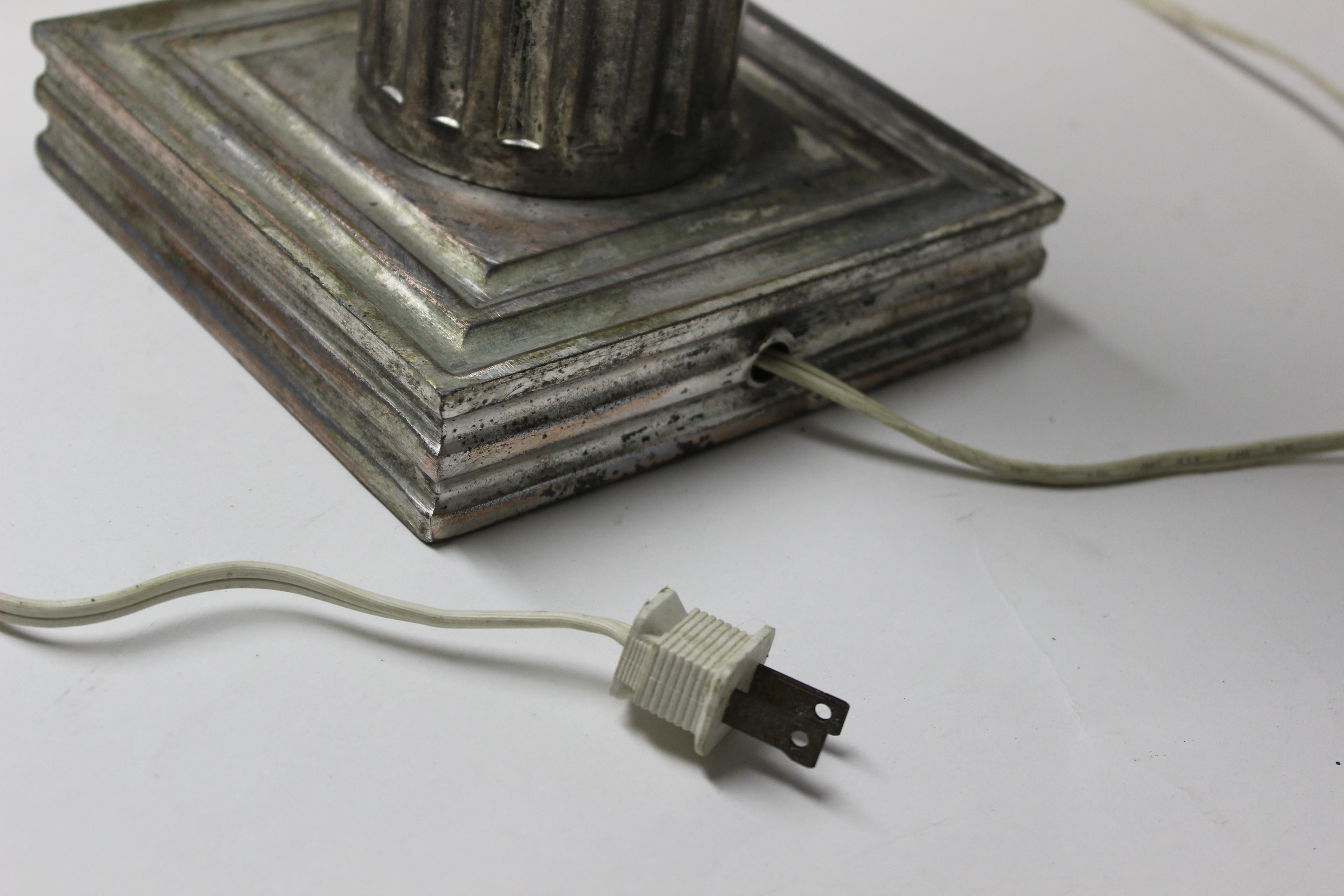 Metal Ionic Column Table Lamp 2