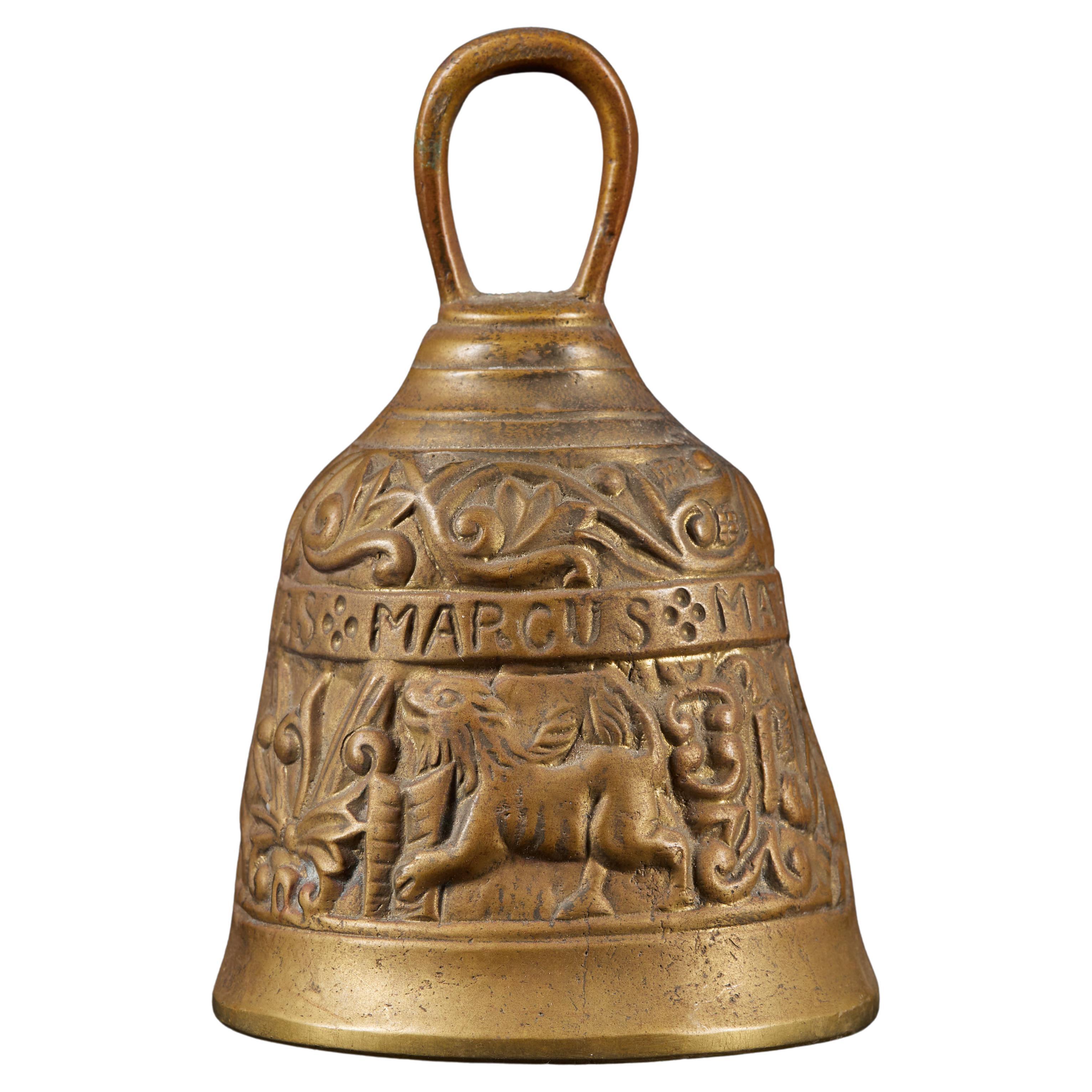 Metal Johannes Lucas Marcus Mateus Bell with Nature Inspired Relief For