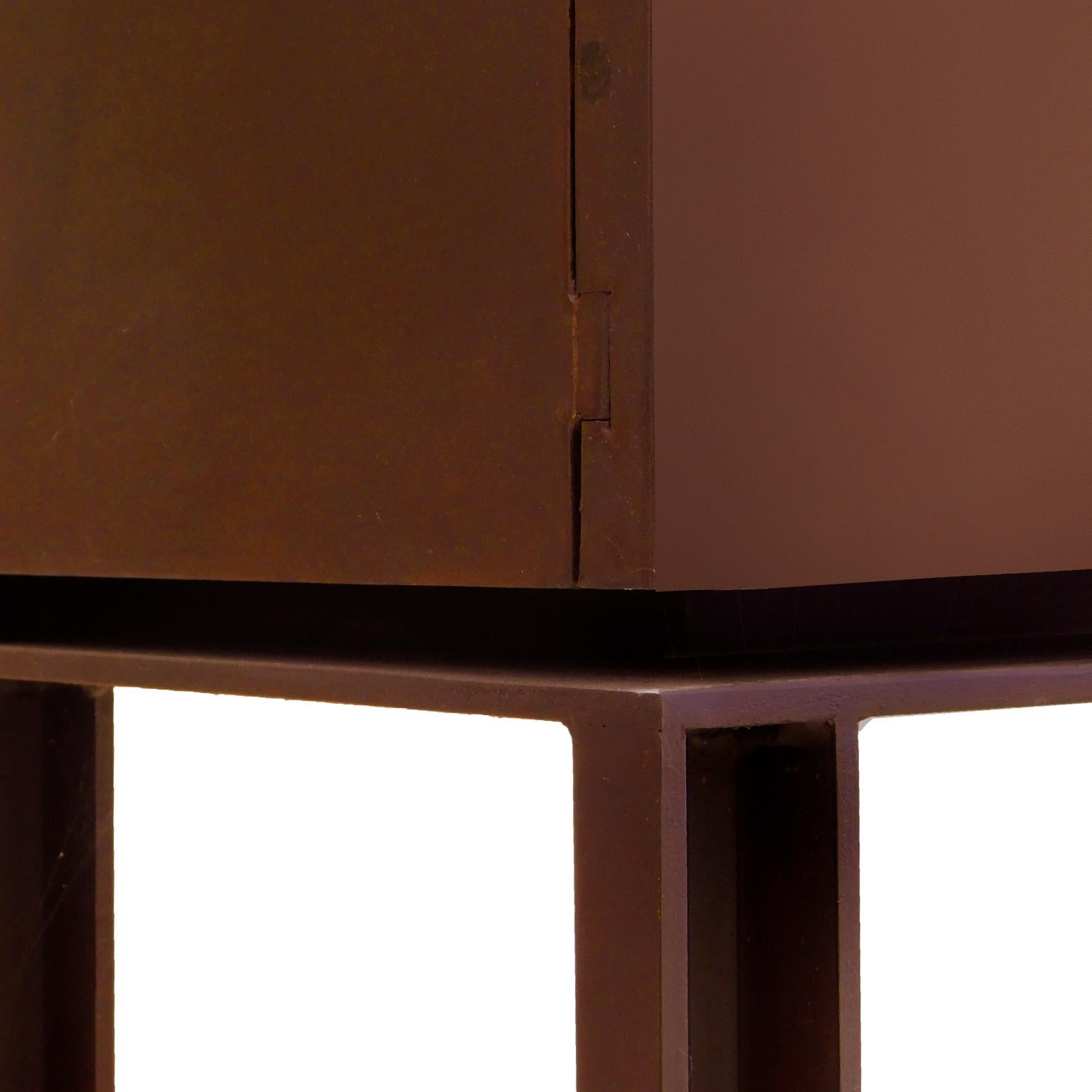 Metal Lattice Cabinet in Mexican Contemporary Design In New Condition For Sale In Mexico City, MX
