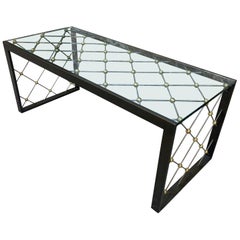 Metal Lattice Coffee Table