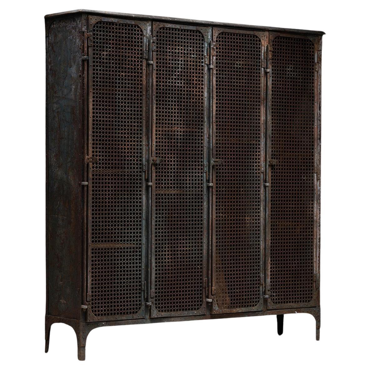 Metal Locker Cabinet, France, circa 1880