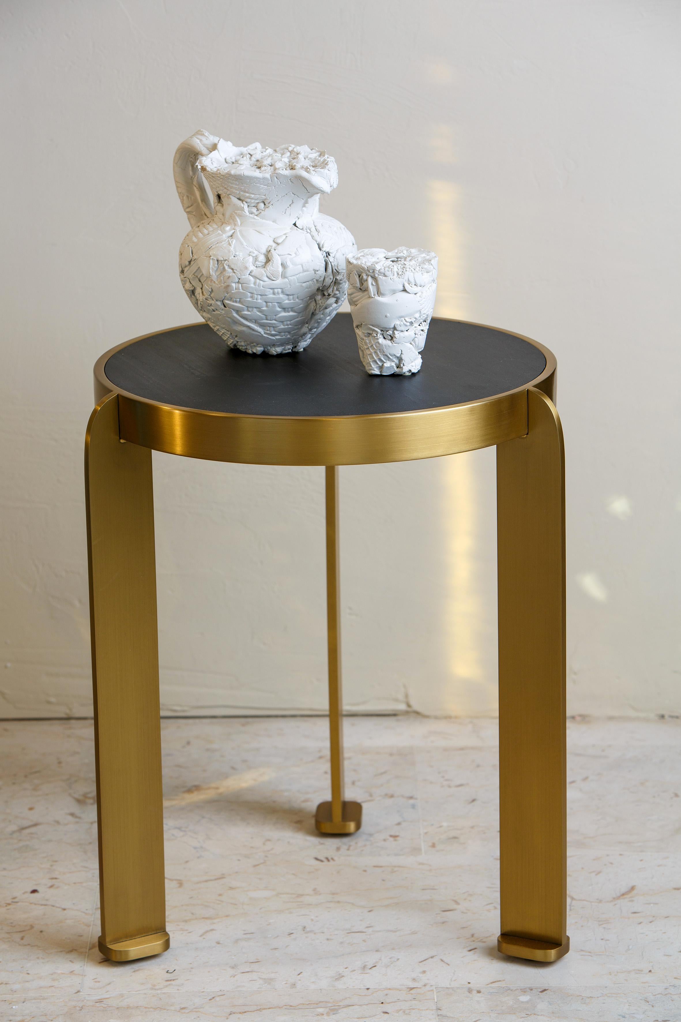 Metal Materico Side Table by Matteo Cibic for Delvis Unlimited For Sale 5
