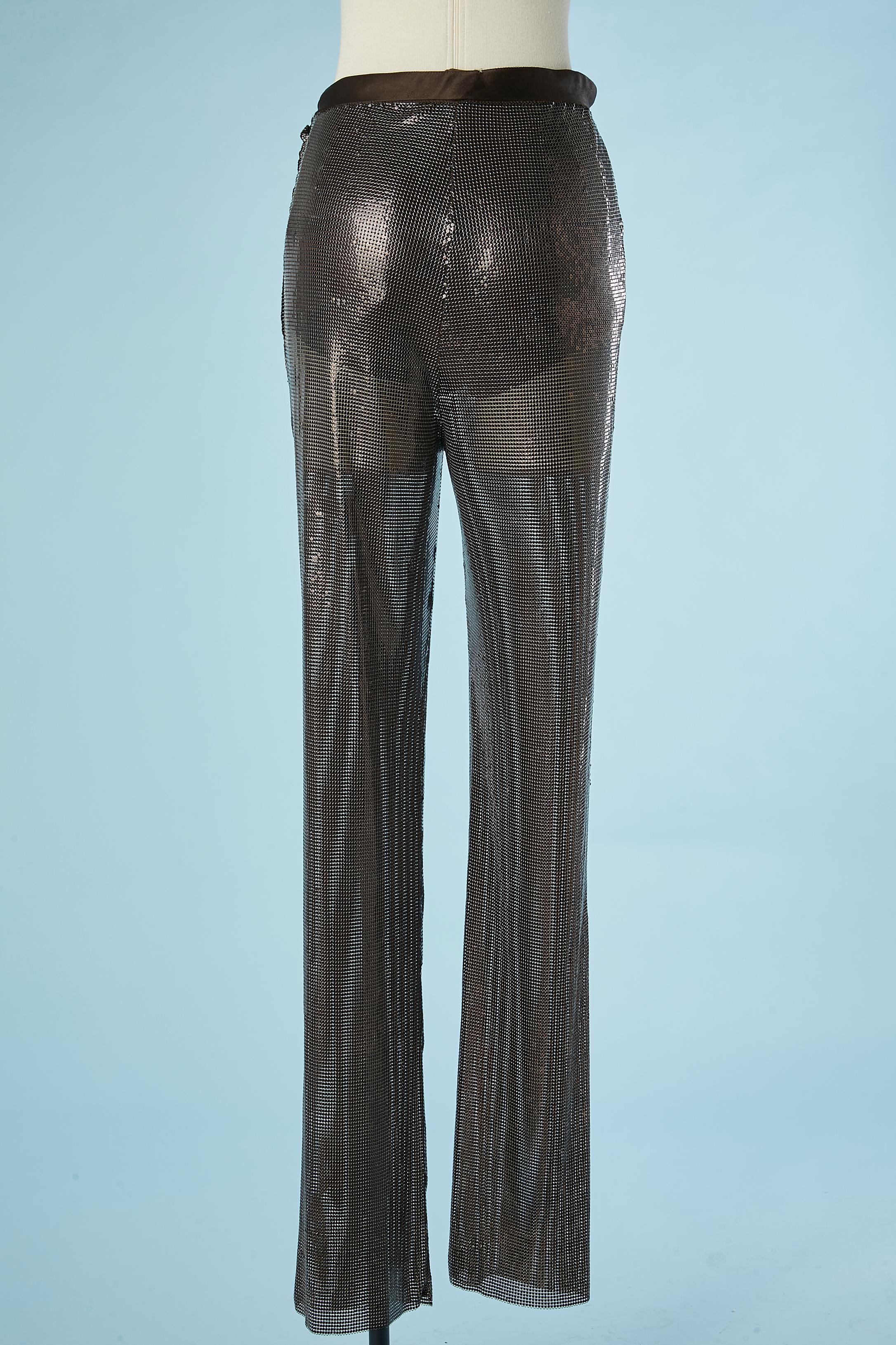Metal mesh trouser with panty Attributed to Gianni Versace  For Sale 1