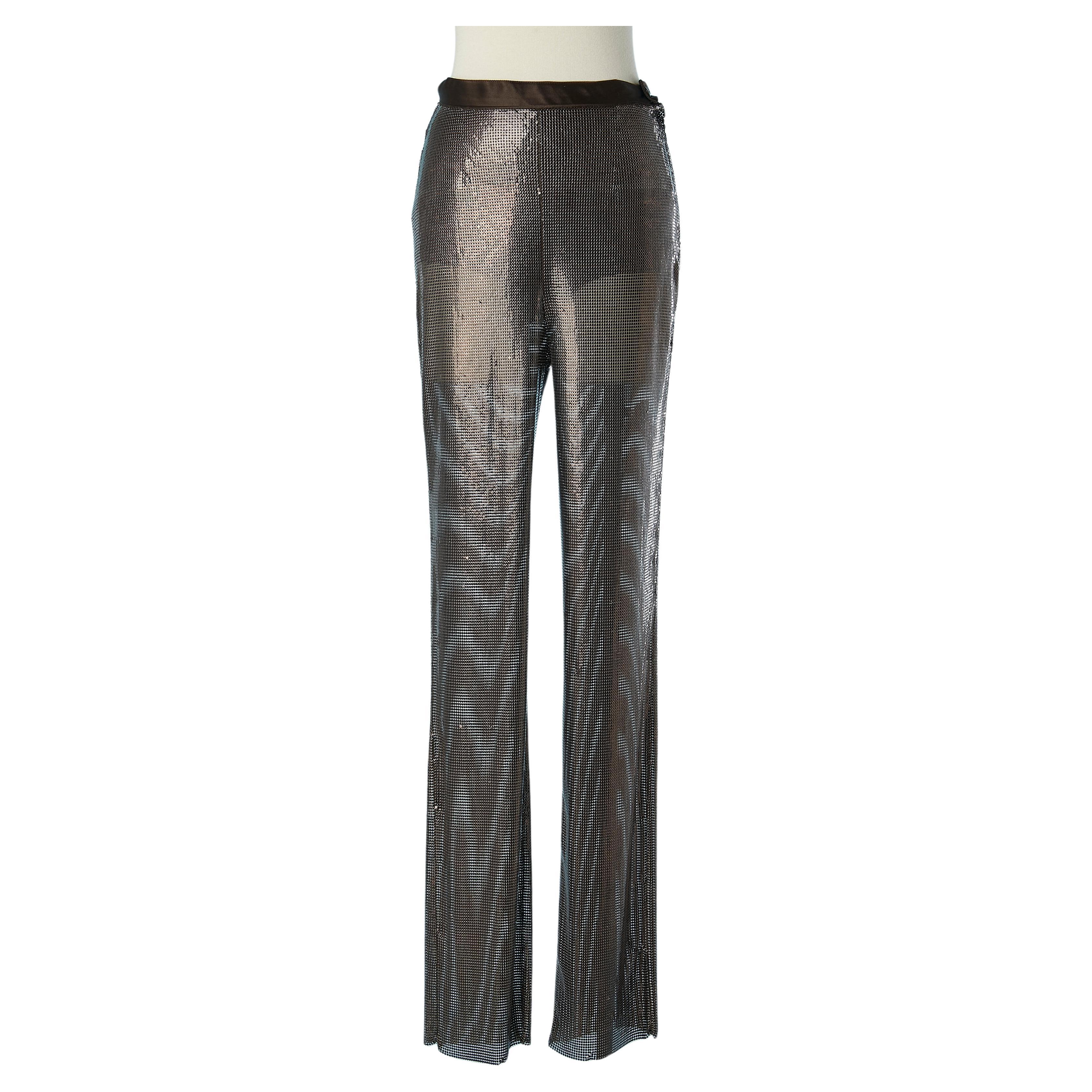 Metal mesh trouser with panty Attributed to Gianni Versace  For Sale