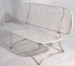 Metal Mid Century Garden Poolside Sofa bench by Homecrest