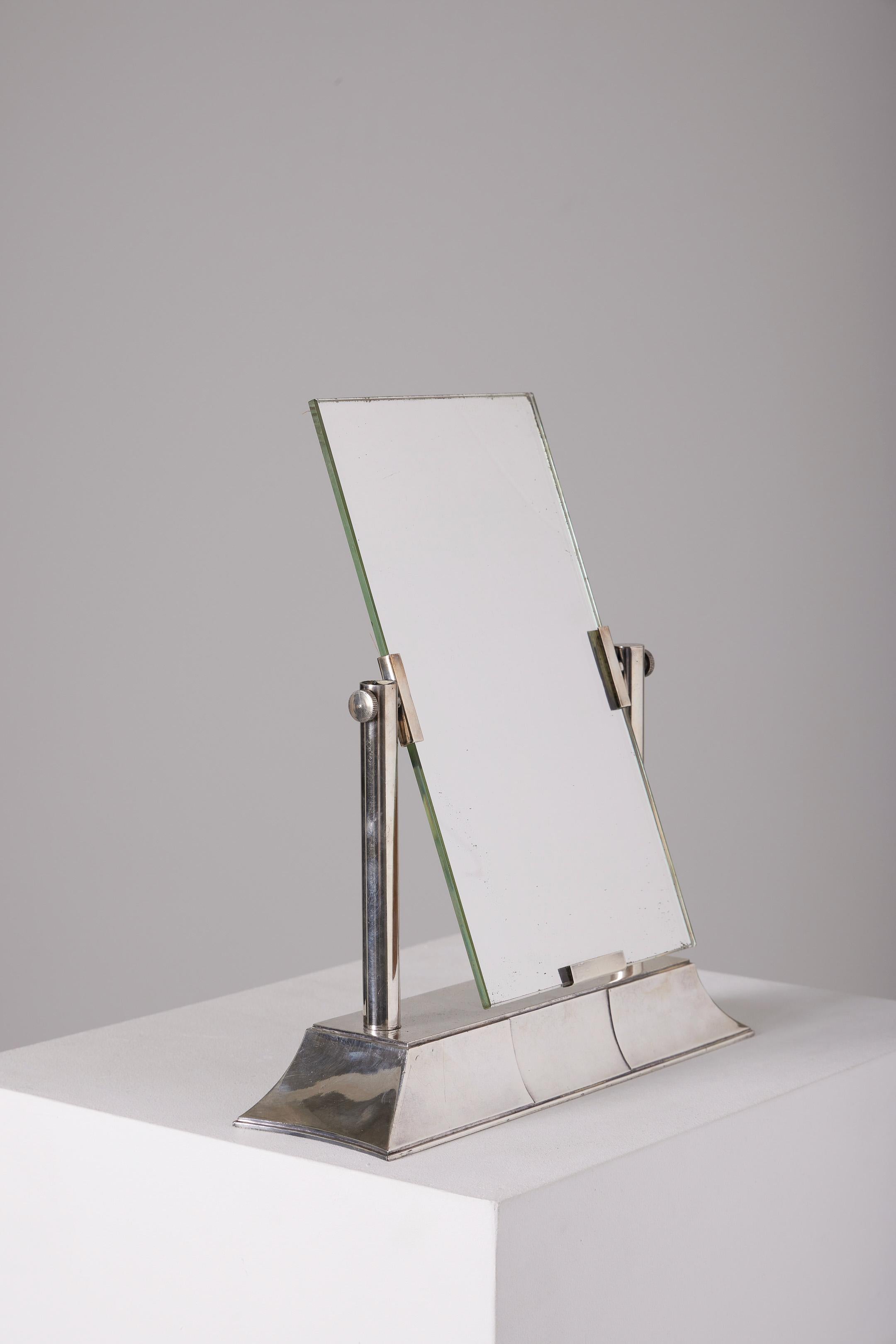  Metal Mirror by Luc Lanel for Christofle 5