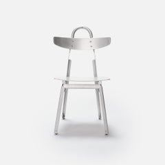 Metal Moto Chair in Brake-Formed & Sand-Cast Aluminum by Medium Small