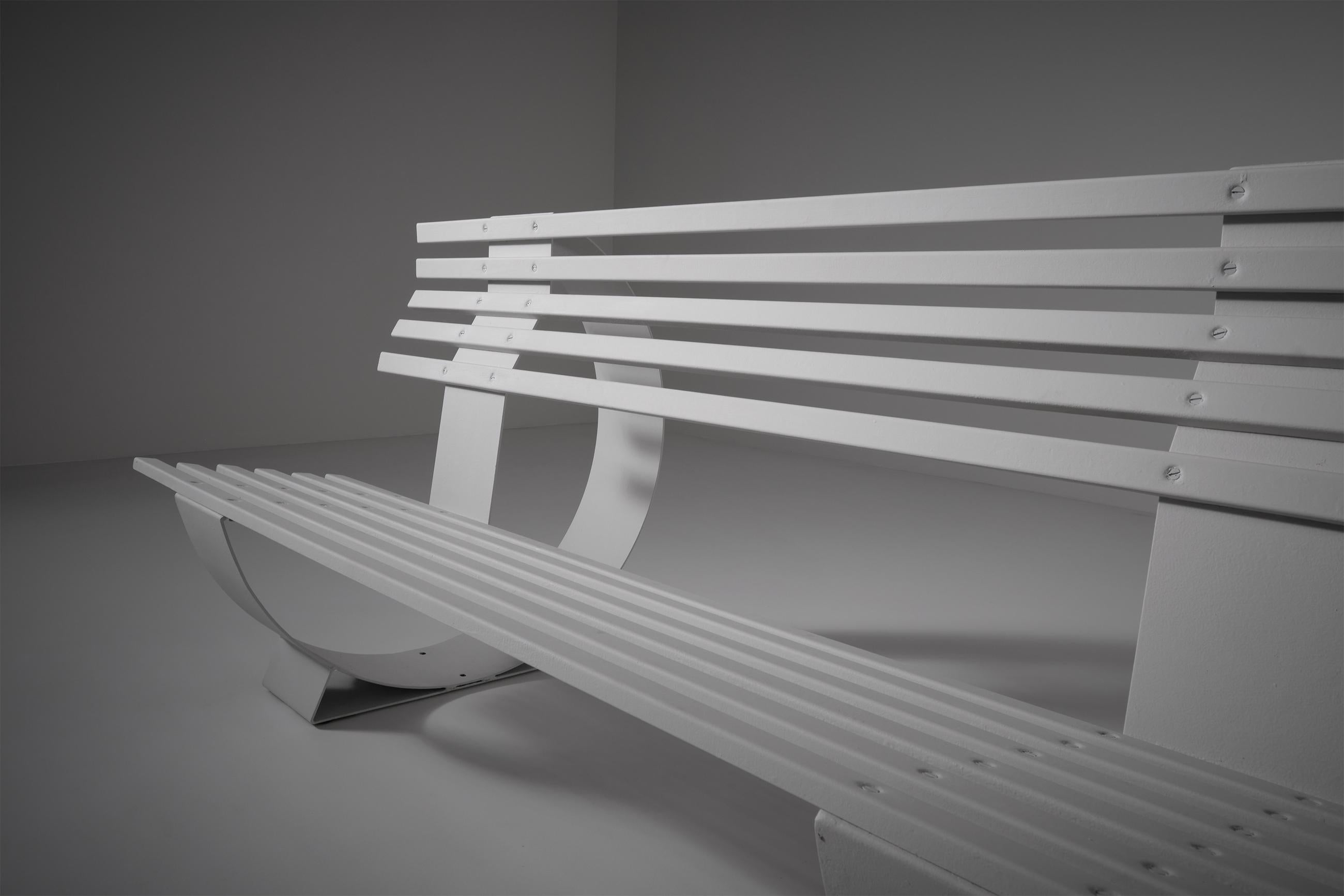 Metal Outdoor Bench “Banc Manelco”, Cannes, 1958 5