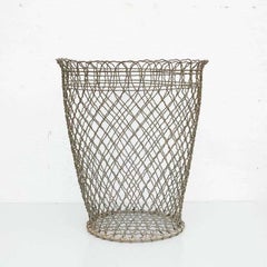 Metal Paper Bin, circa 1940