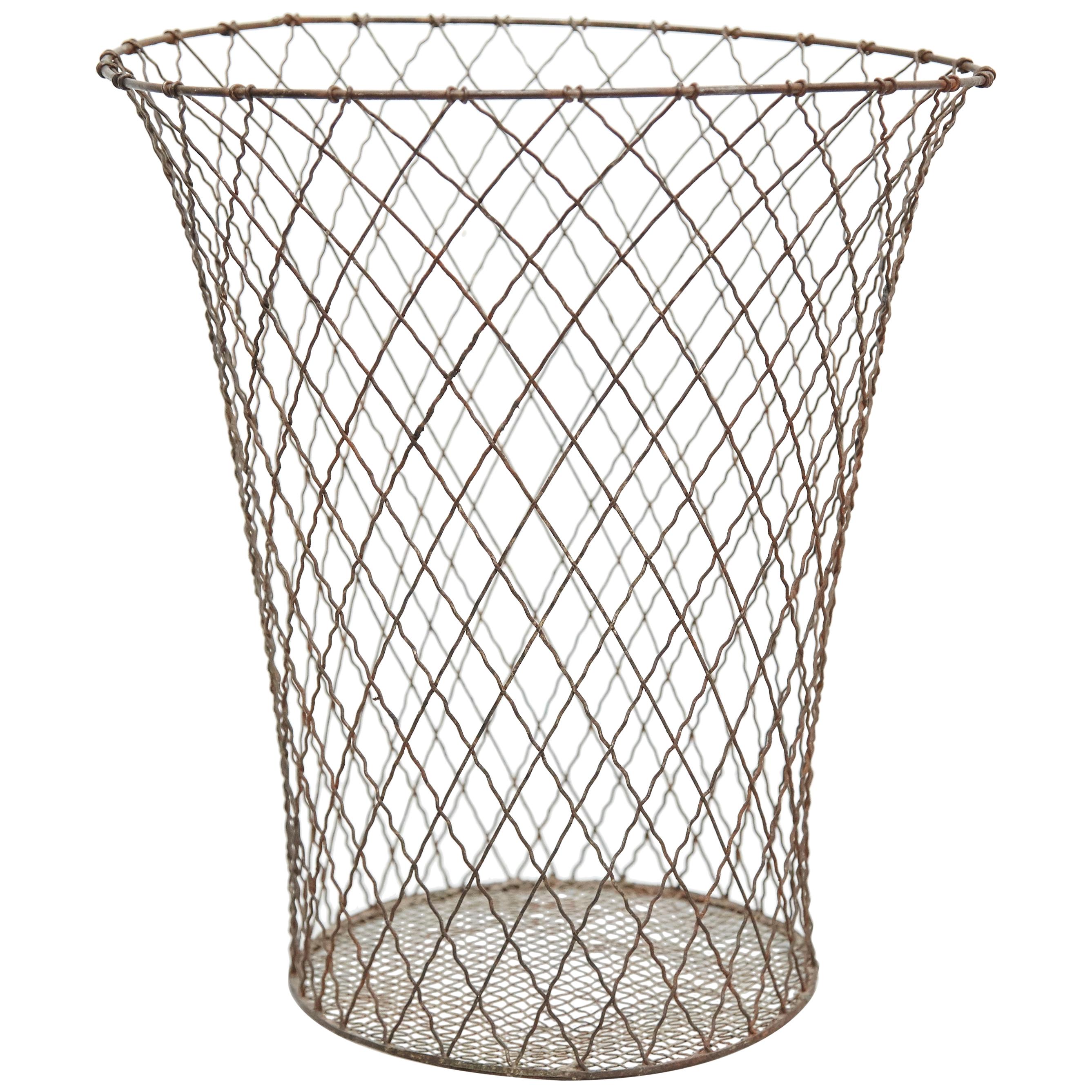 Metal Paper Bin, circa 1940 For Sale at 1stDibs