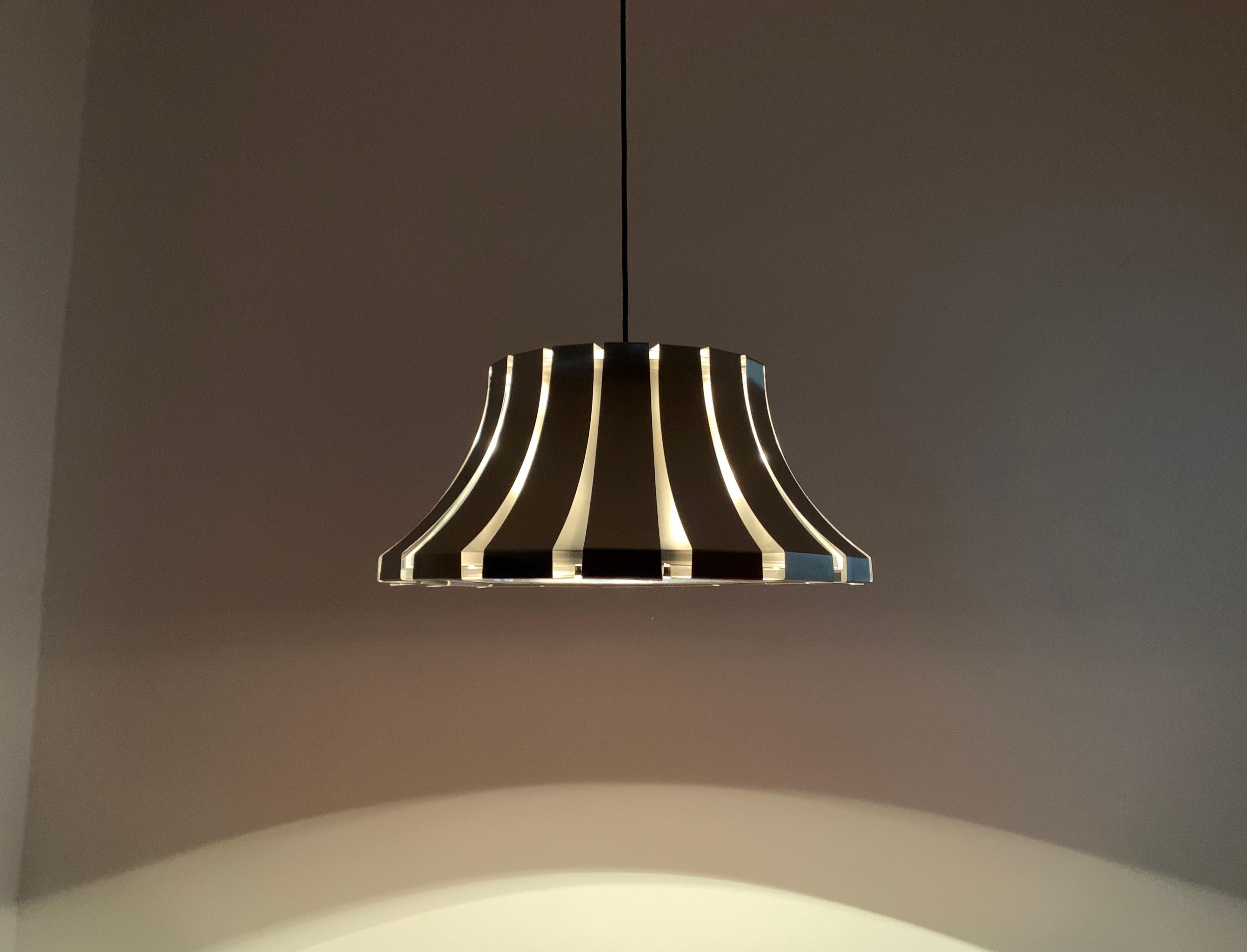 Metal Pendant Lamp by Elio Martinelli For Sale 5