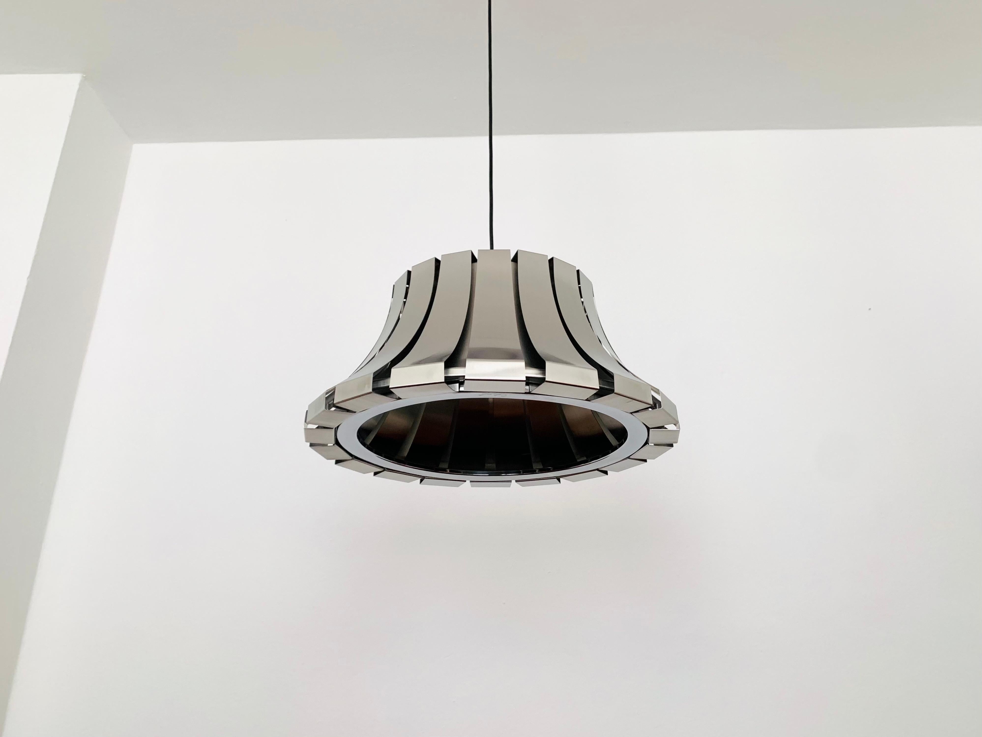 Scandinavian Modern Metal Pendant Lamp by Elio Martinelli For Sale