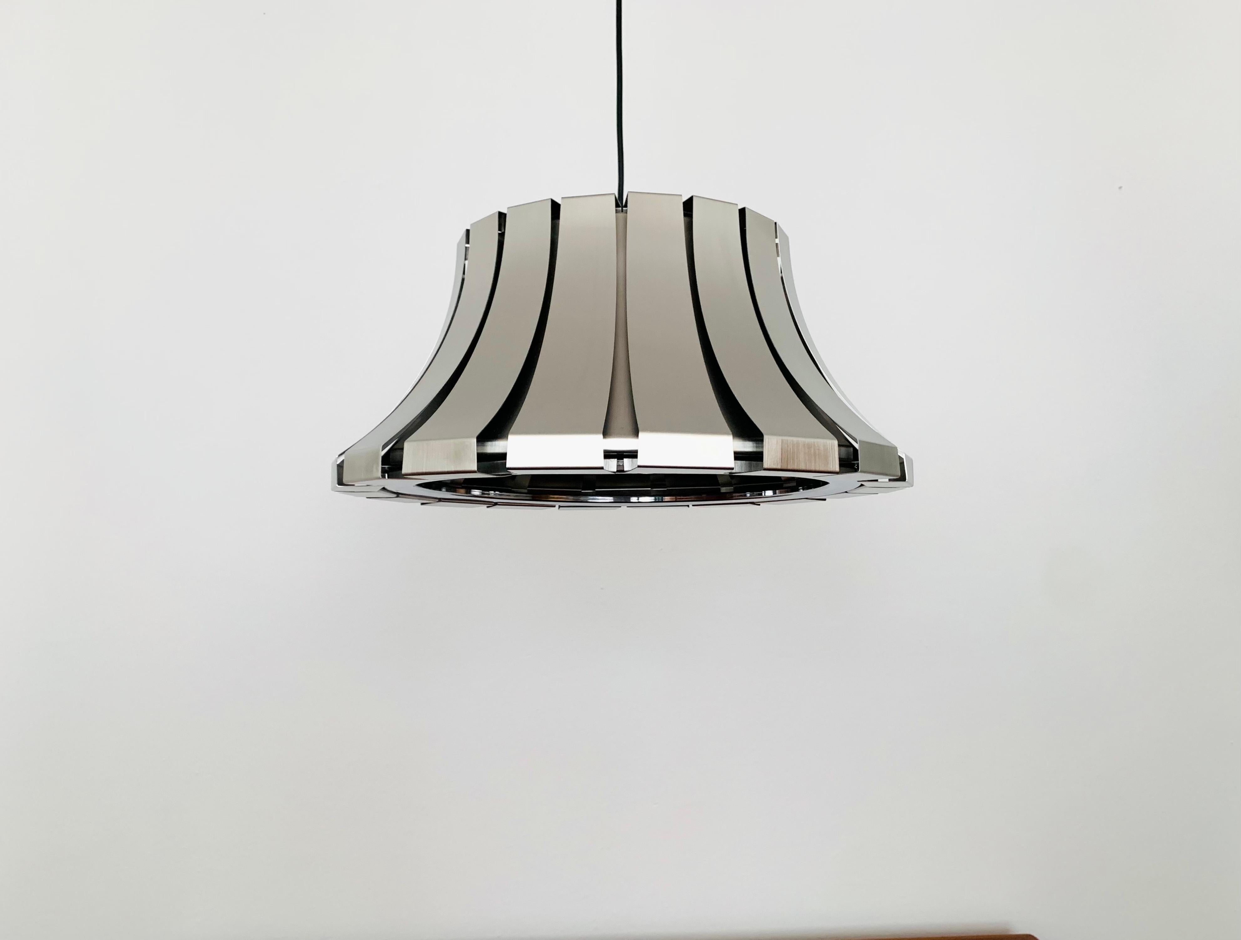 Italian Metal Pendant Lamp by Elio Martinelli For Sale