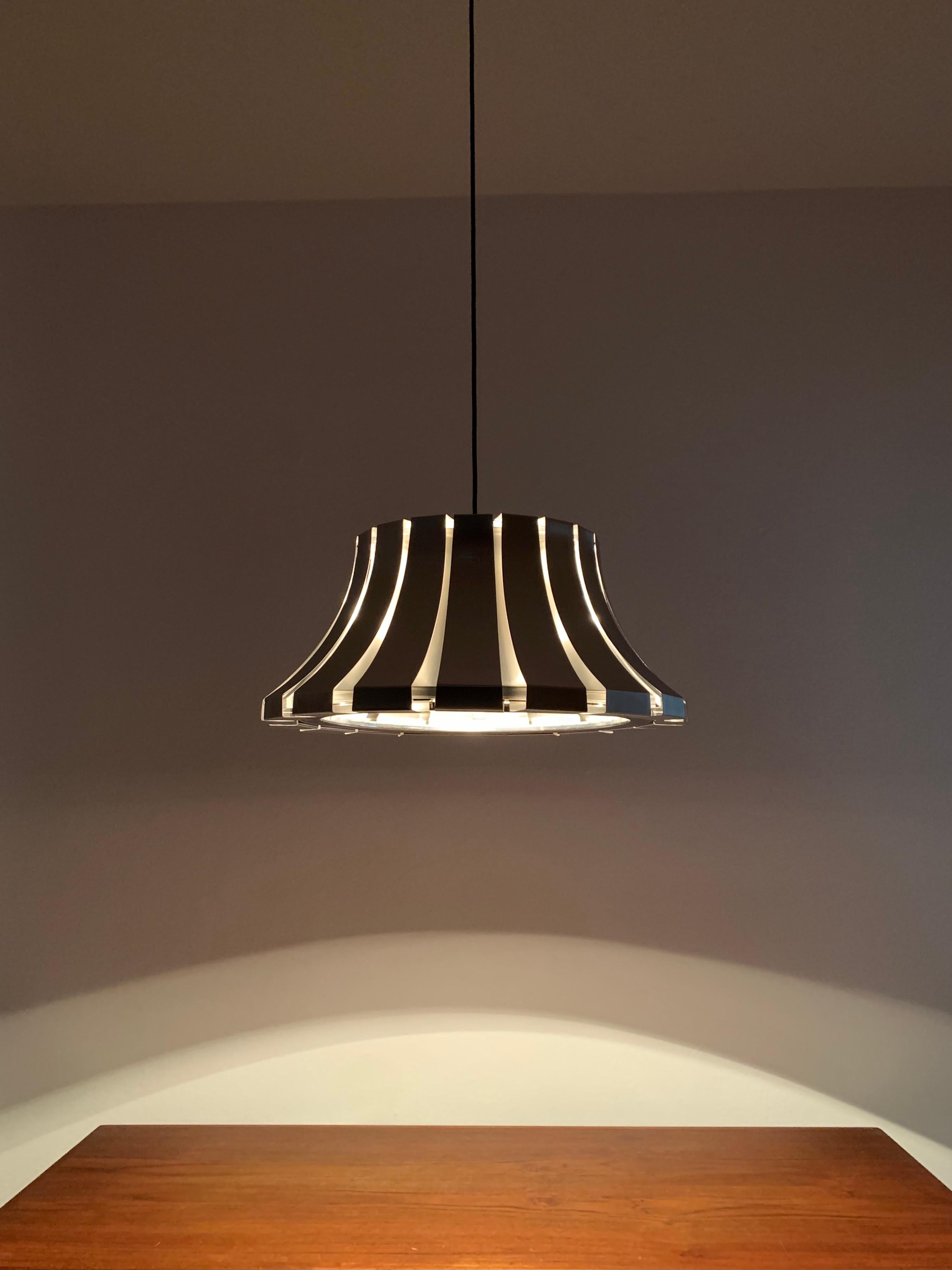 Metal Pendant Lamp by Elio Martinelli For Sale 2