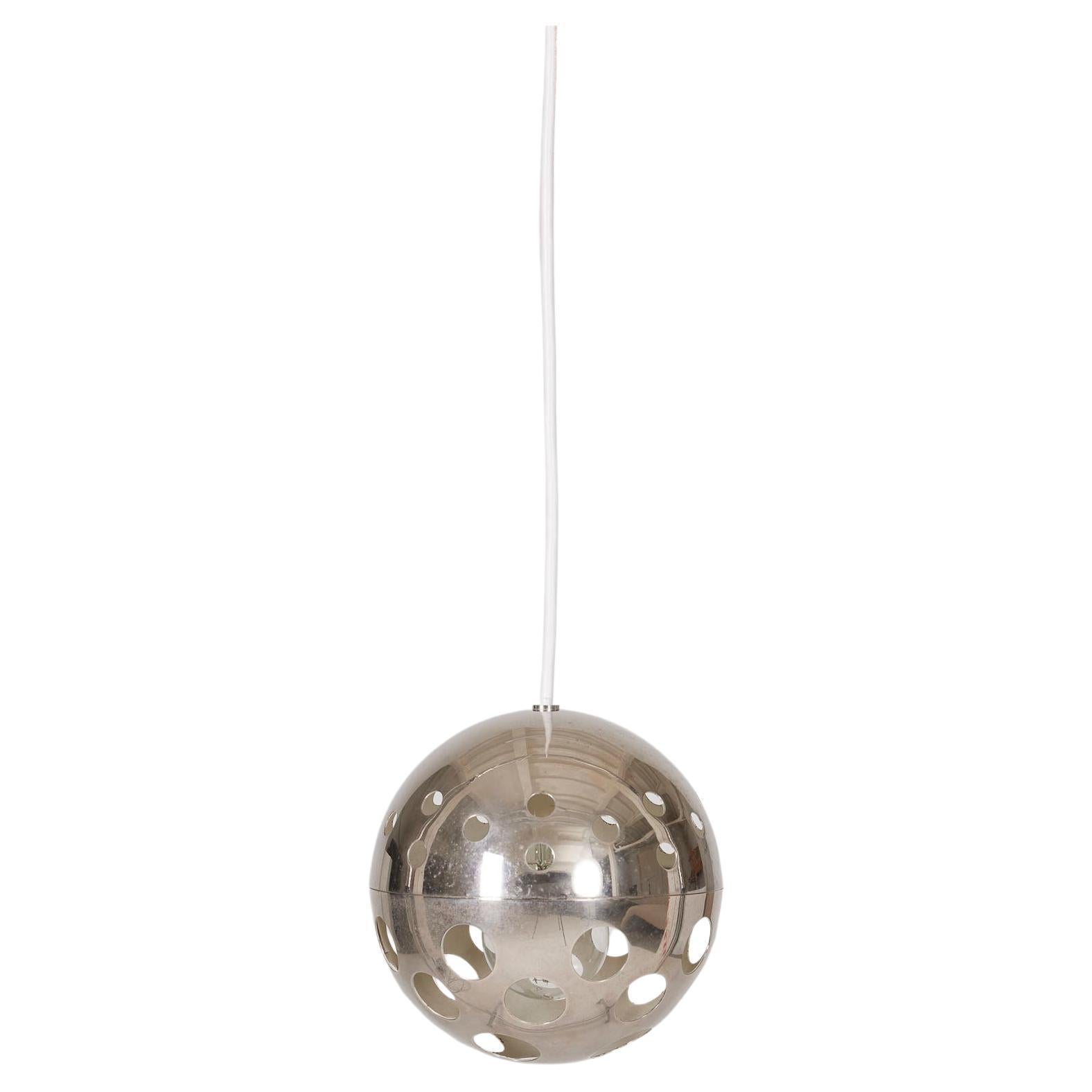Metal pendant light by Sabine Charoy For Sale