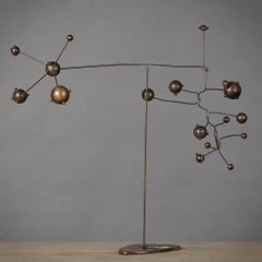 Mobil Planetario in metallo ispirato agli anni '70