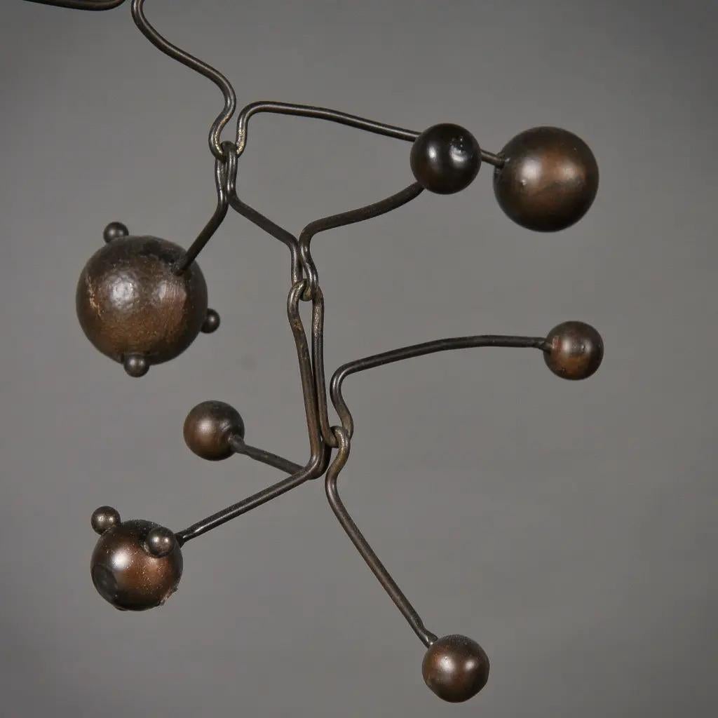 Cinetico Metal Planetarium Mobile Inspired by the 1970s in vendita