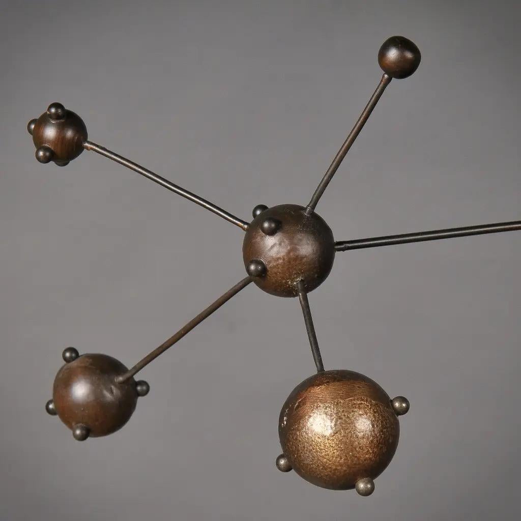 Fine XX secolo Metal Planetarium Mobile Inspired by the 1970s in vendita