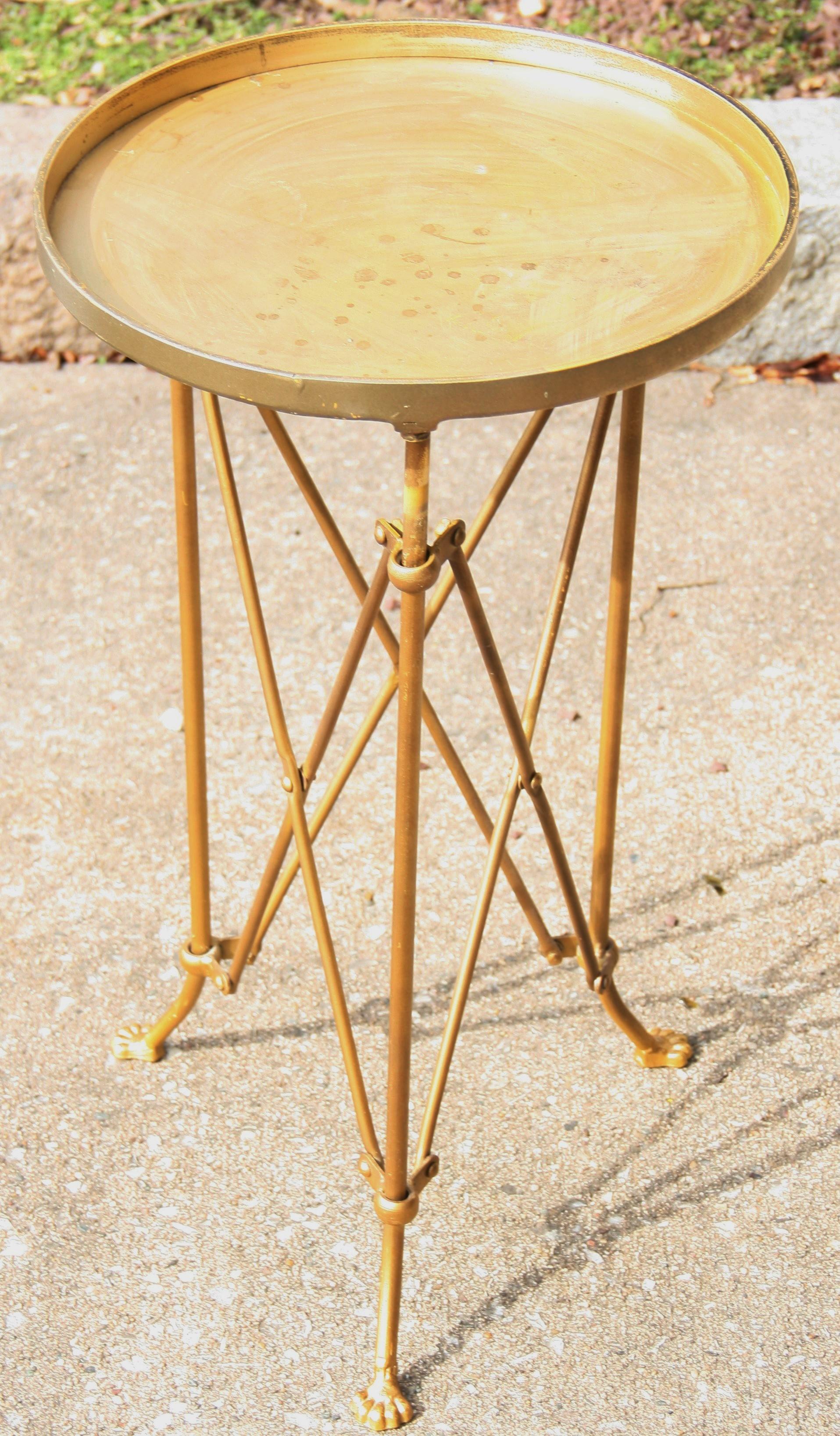 2-336 metal side table / plant stand or drink table