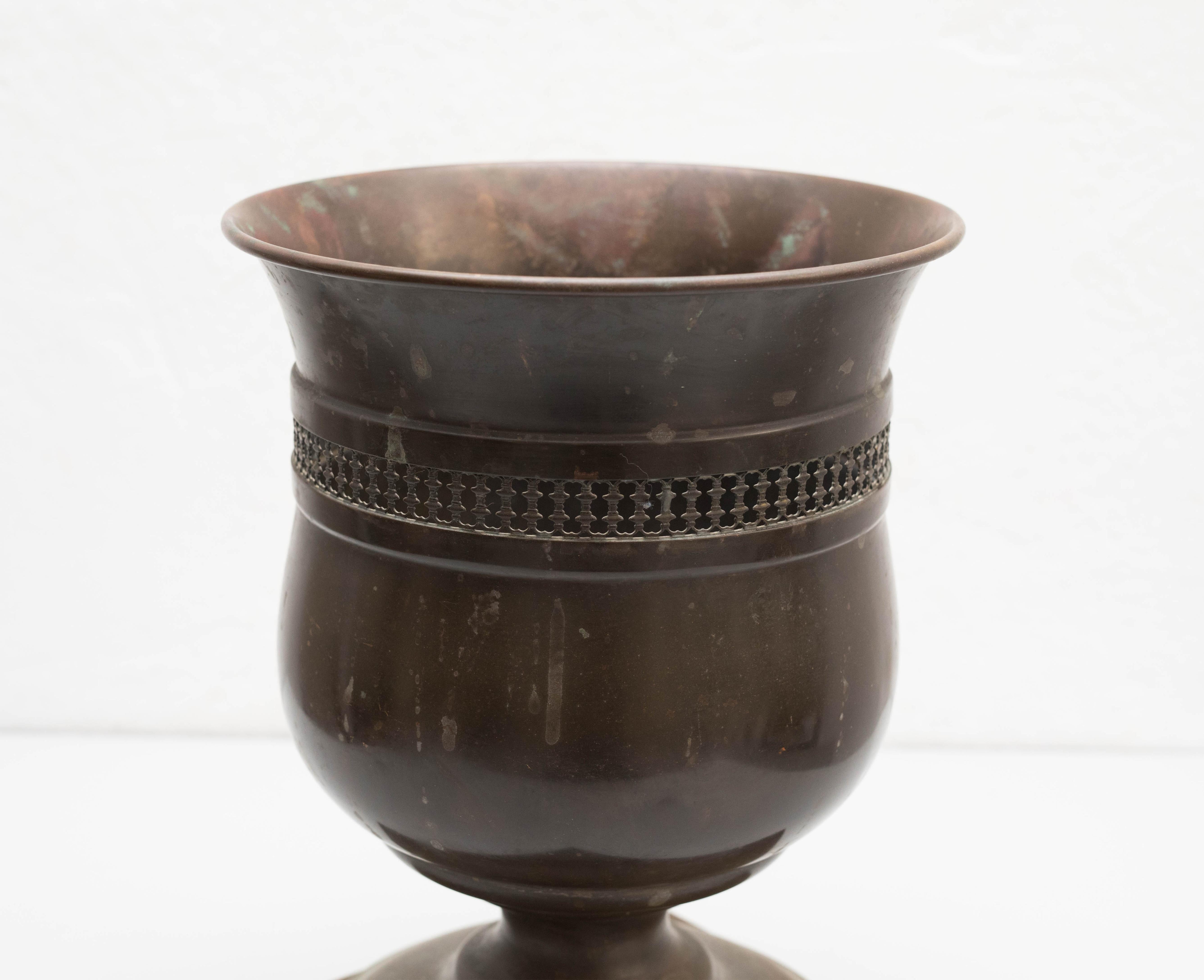 Jardinière en métal, vers 1960 en vente 1
