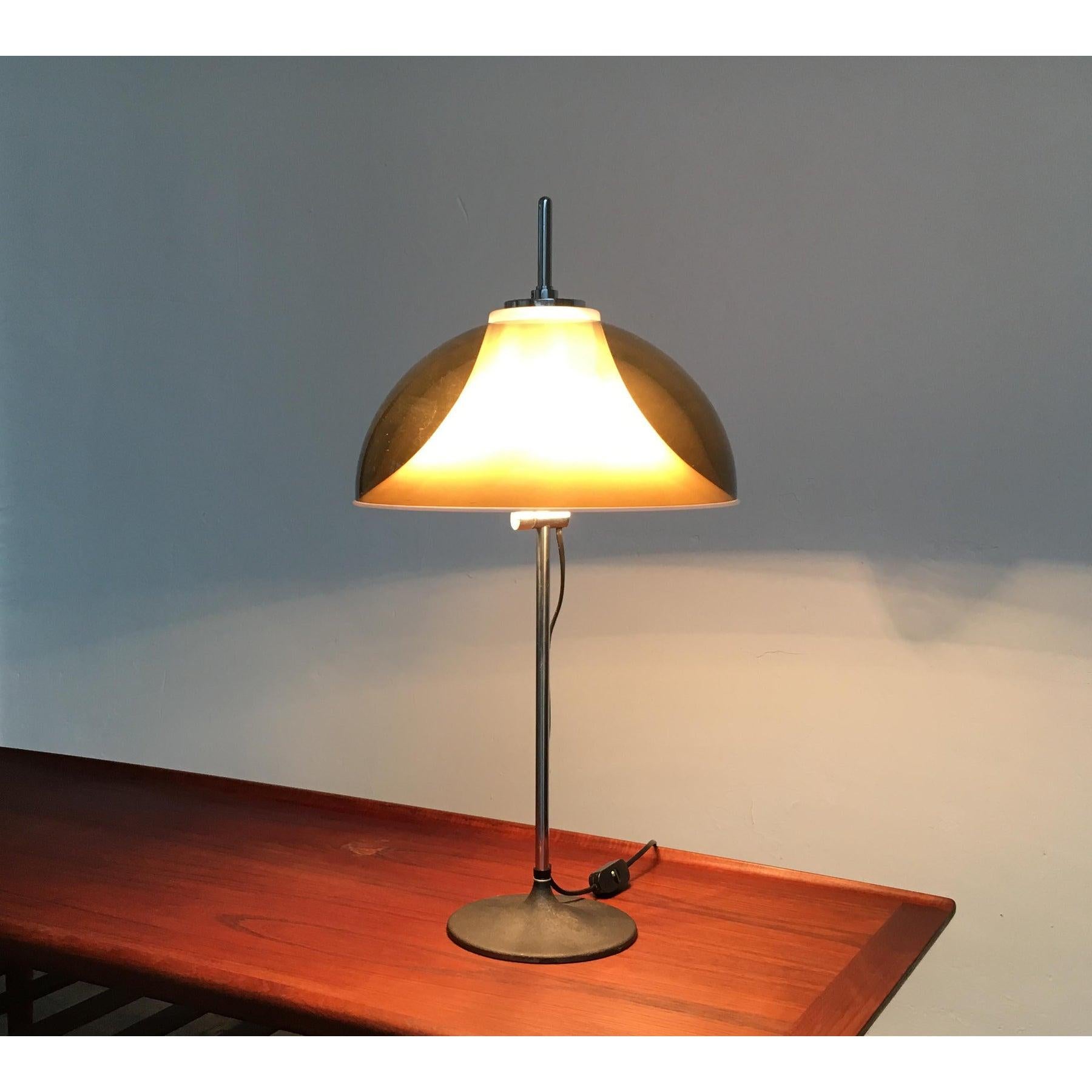 Metal & Plastic Floor Lamp by Gino Sarfatti for Gepo, 1970s For Sale 1