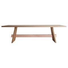 Metal Plated Walnut Large Isthmus Dining Table by Hollis & Morris