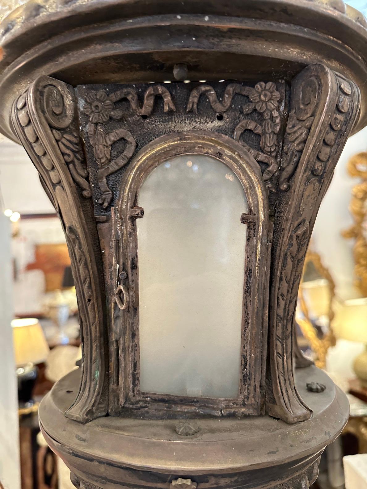 Italian Metal Processional Lanterns from Lucca, Italy For Sale
