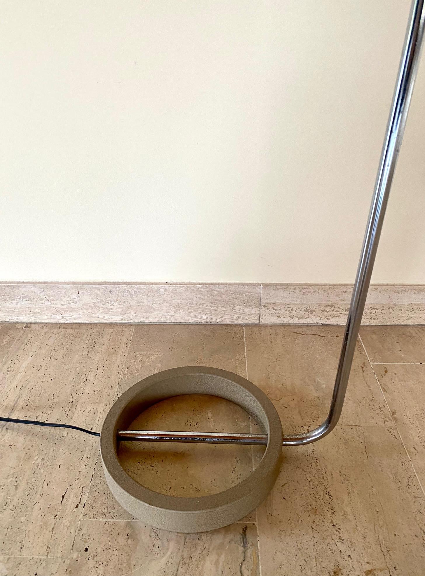 Metal Reader Floor Lamp by Rico and Rosemarie Baltensweiler, 1970s For Sale 8