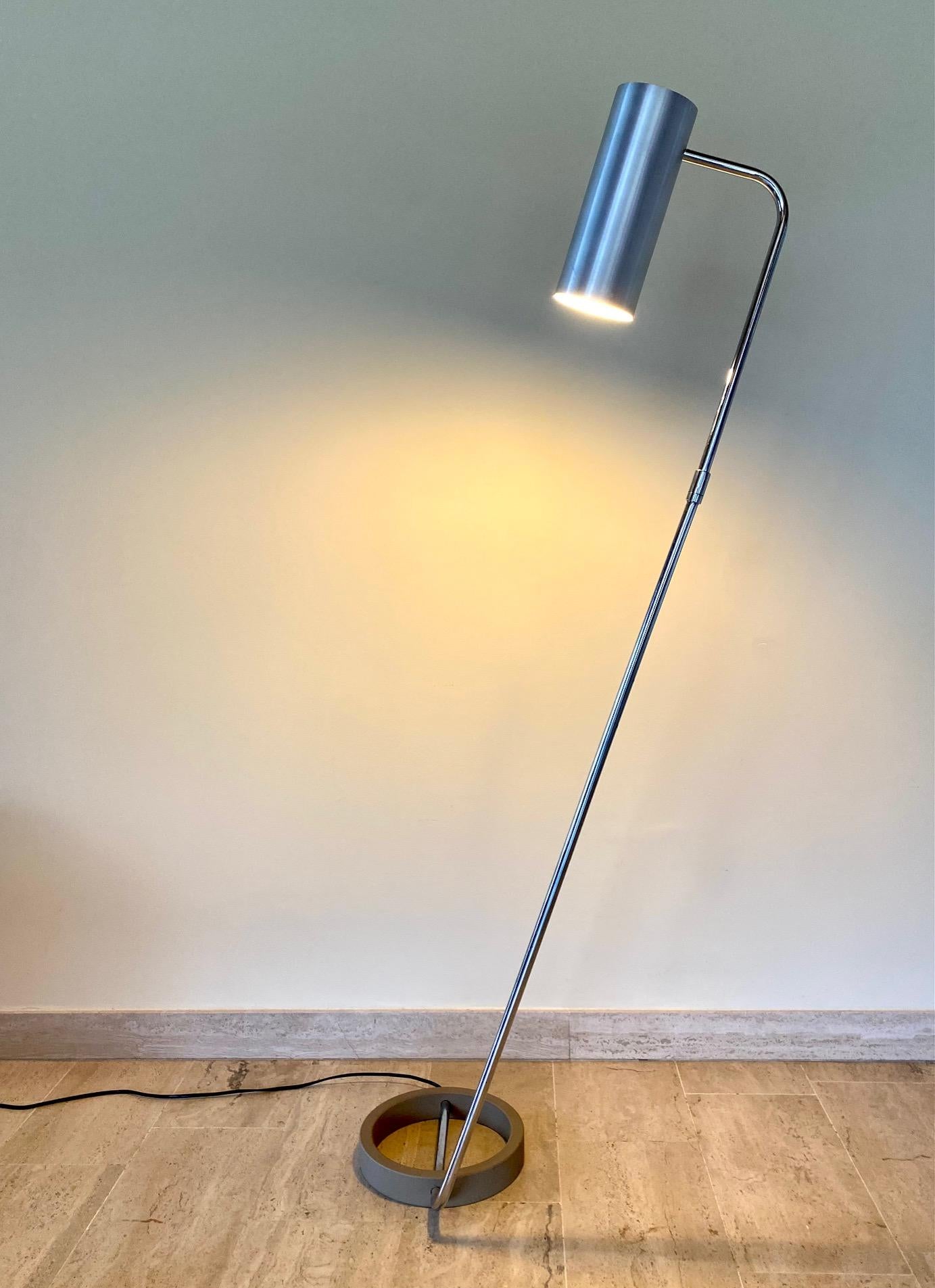 Metal Reader Floor Lamp by Rico and Rosemarie Baltensweiler, 1970s For Sale 9