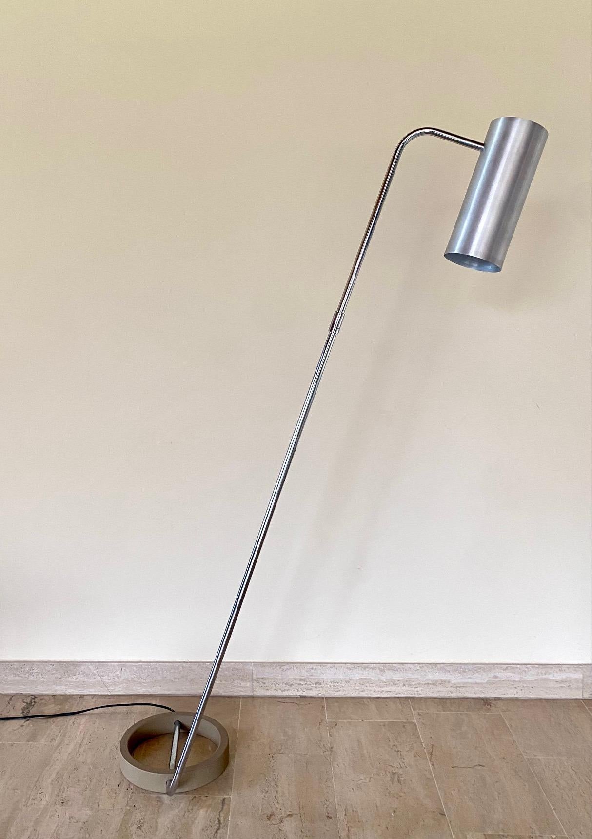 Metal Reader Floor Lamp by Rico and Rosemarie Baltensweiler, 1970s For Sale 10