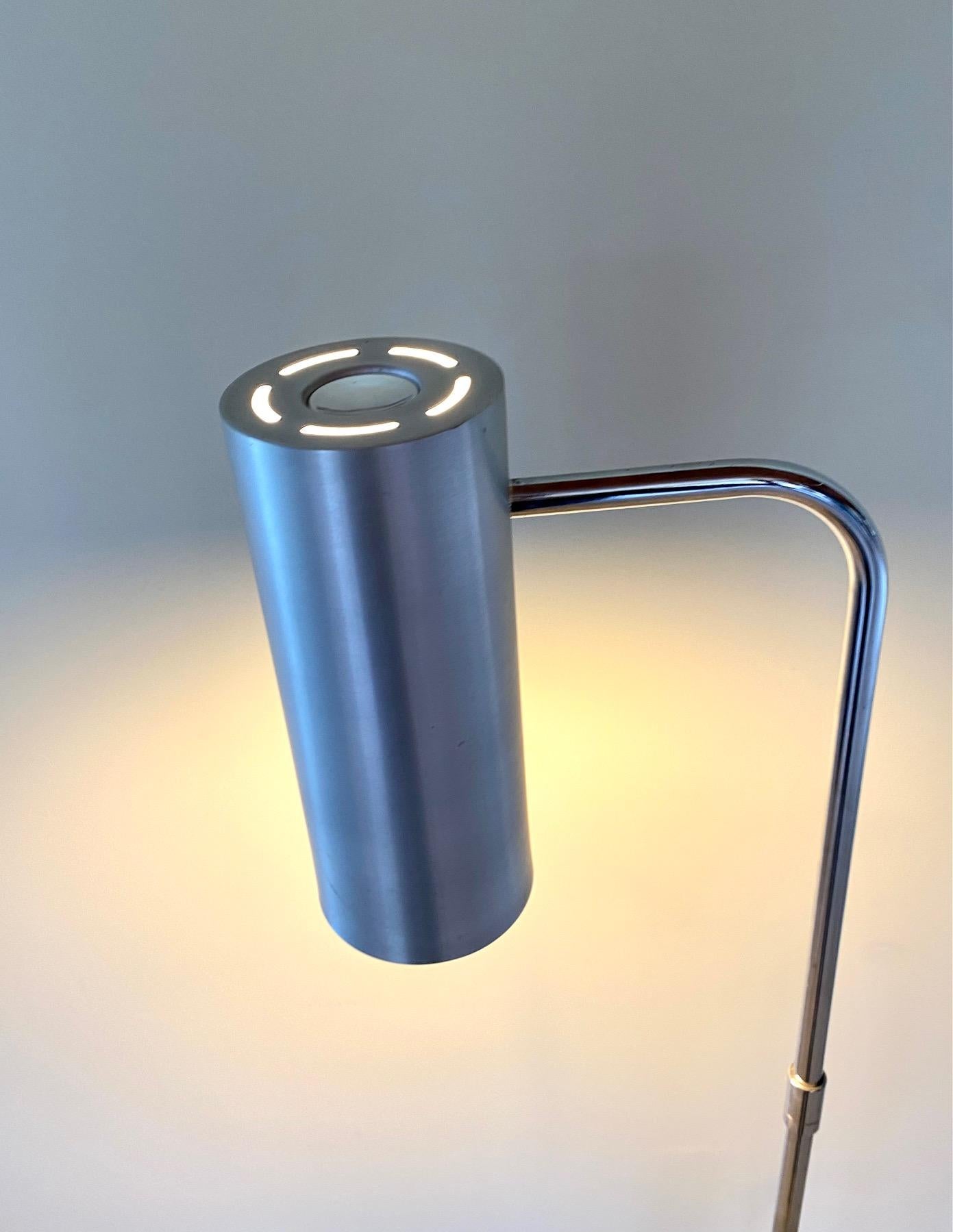 Metal Reader Floor Lamp by Rico and Rosemarie Baltensweiler, 1970s For Sale 3