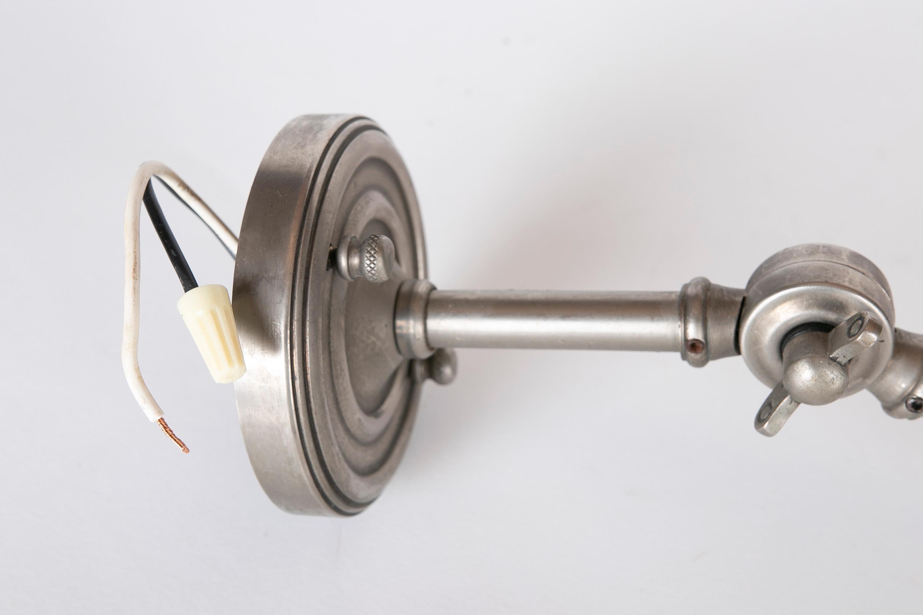 Metal Reading Wall Lamp For Sale 6
