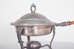 Metal Rechaud with Wooden Handle