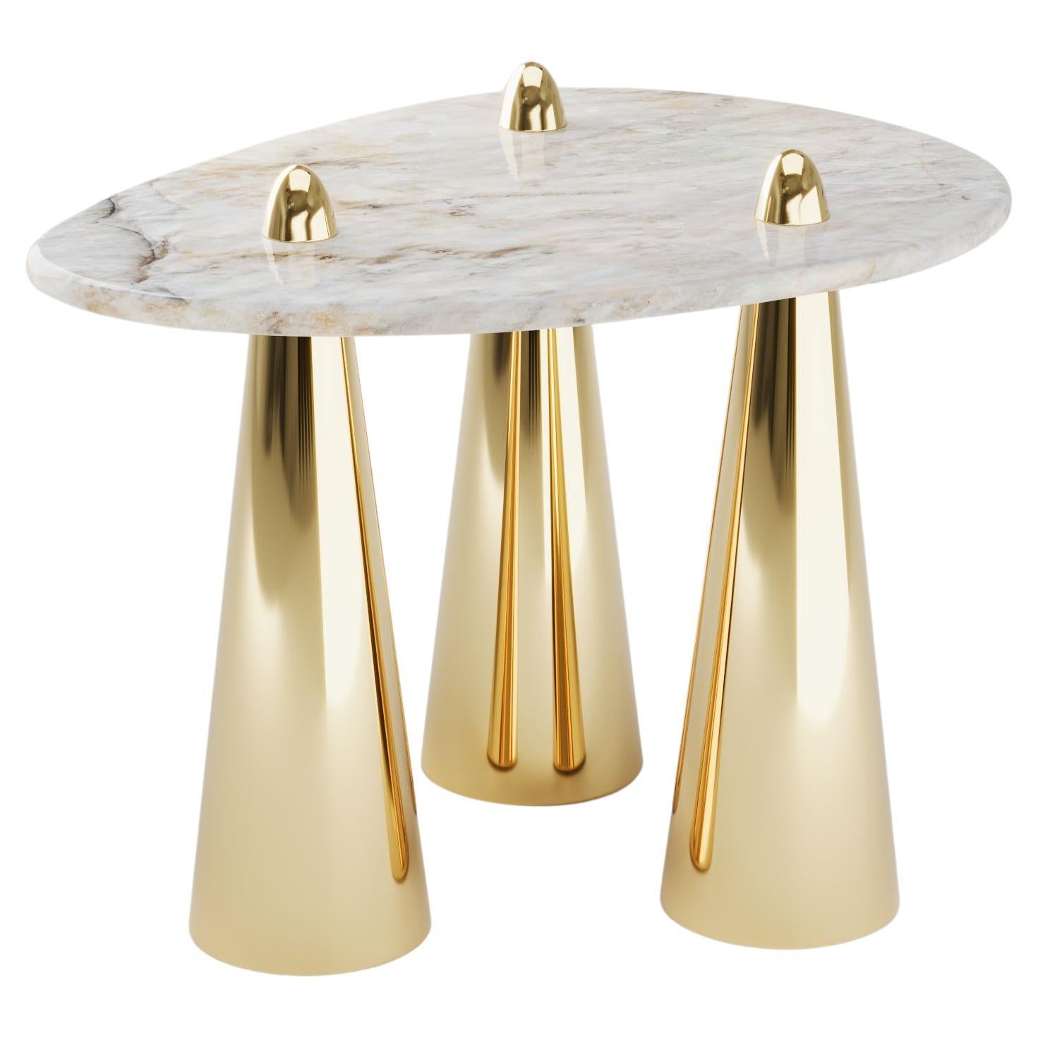 Metal Rino III Side Table by Studio Orth For Sale