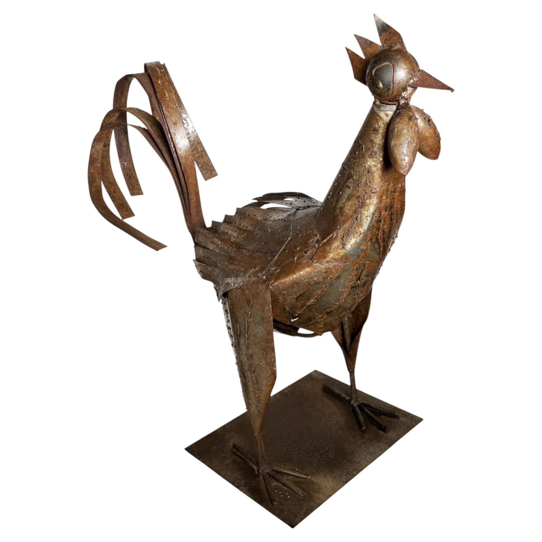 Metal rooster, France, 1950 For Sale