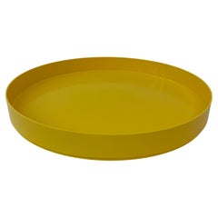 Metal Rosti Melamine Yellow Serving Tray Danish Design, 1970s