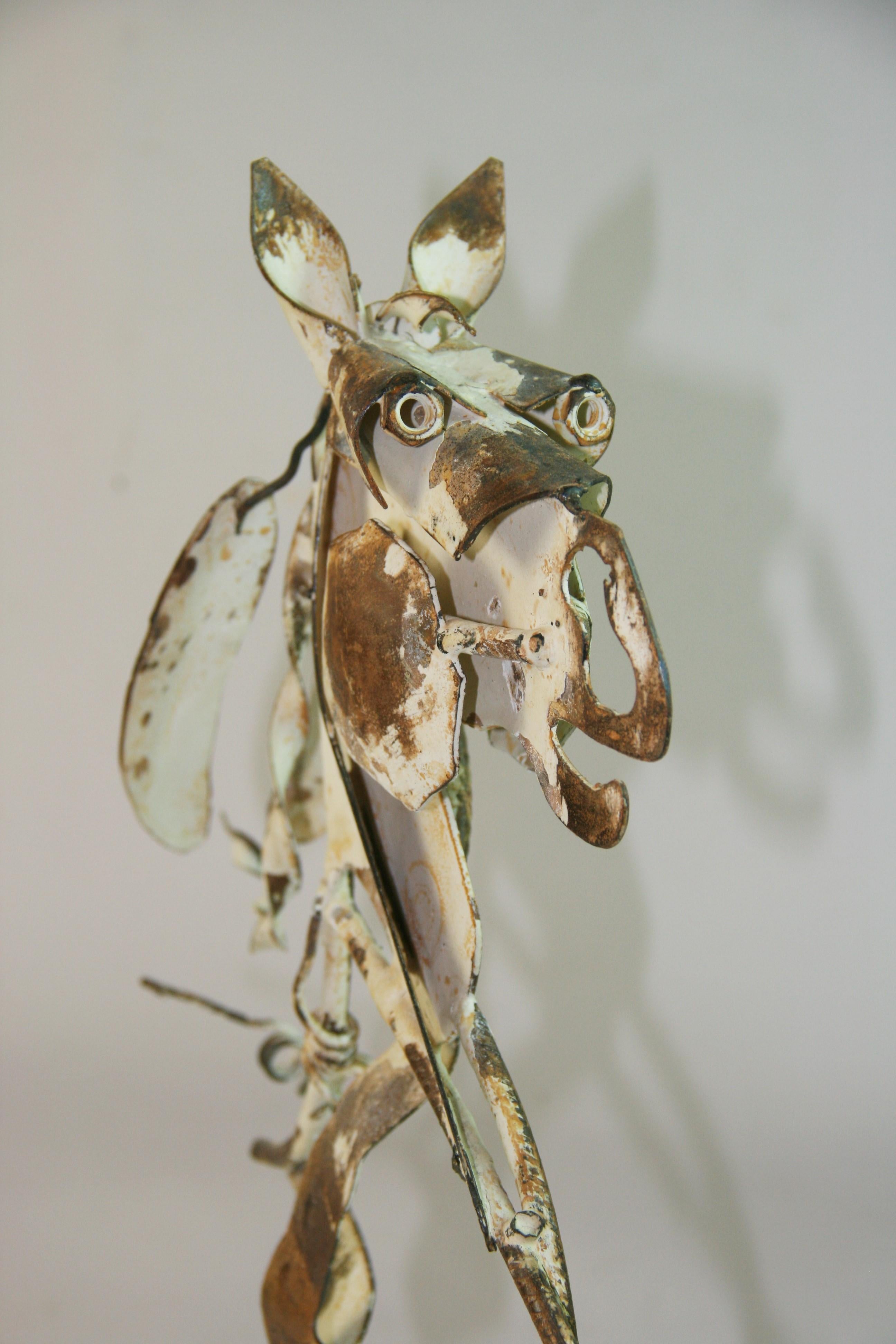 Metal Rustic Horse Sculpture For Sale 6