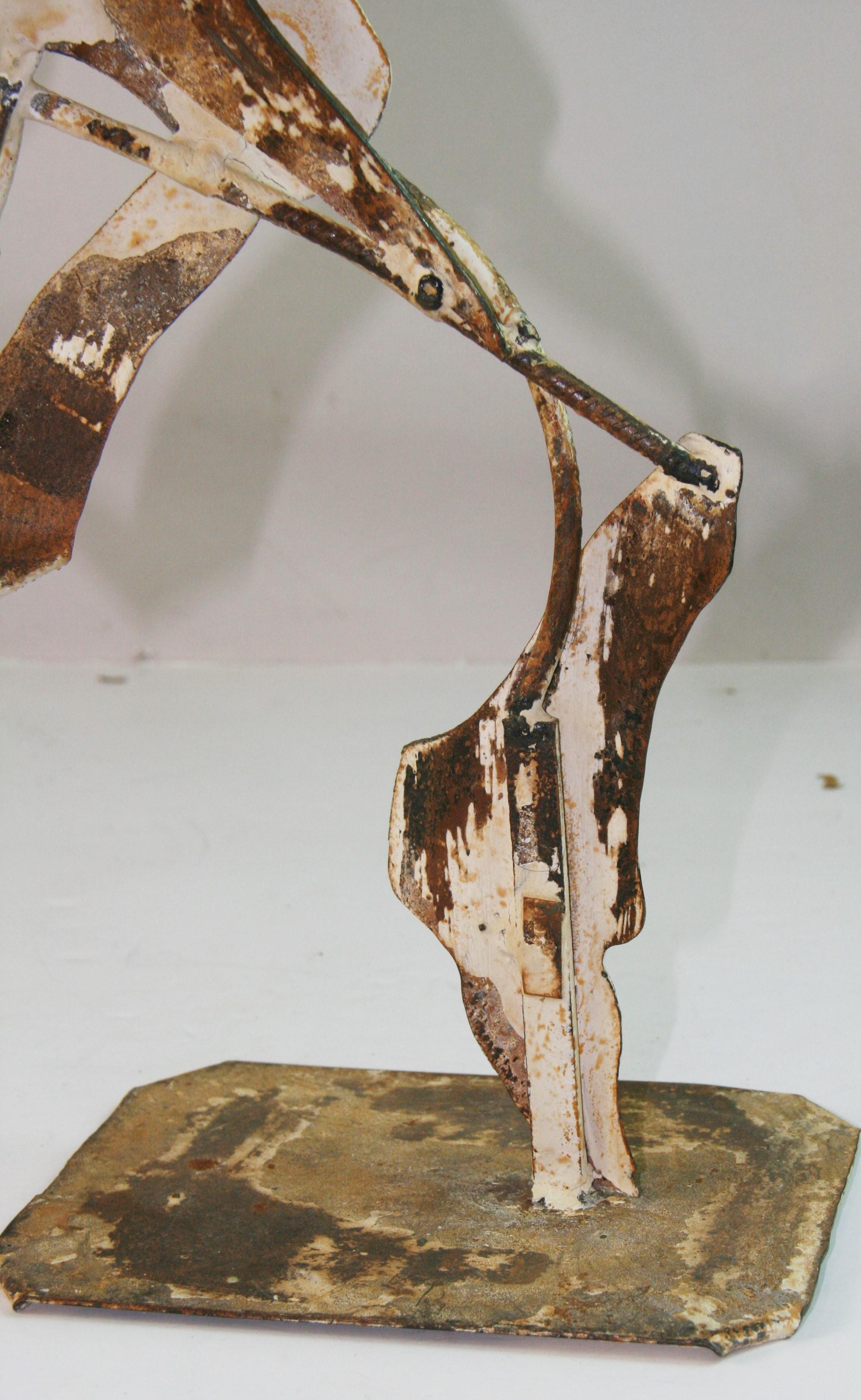 Metal Rustic Horse Sculpture For Sale 4