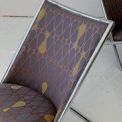 Metal Scissor Chairs by Ward Bennett for Brickell Associates