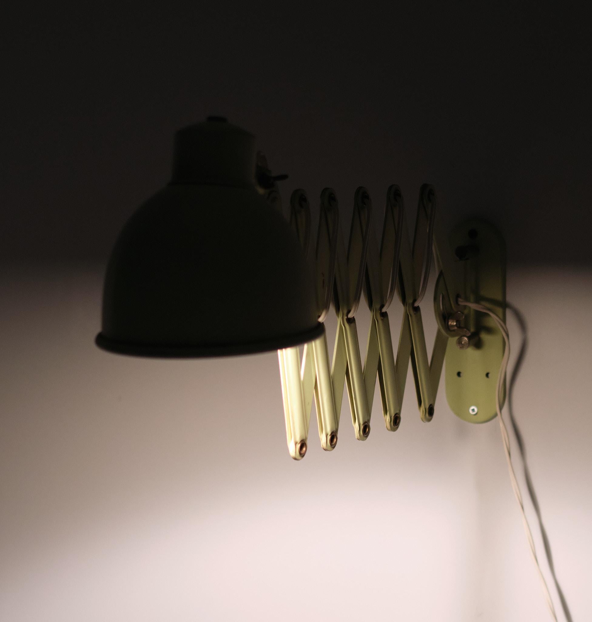 Metal Scissor Wall Lamp 1950s, Dutch For Sale 2