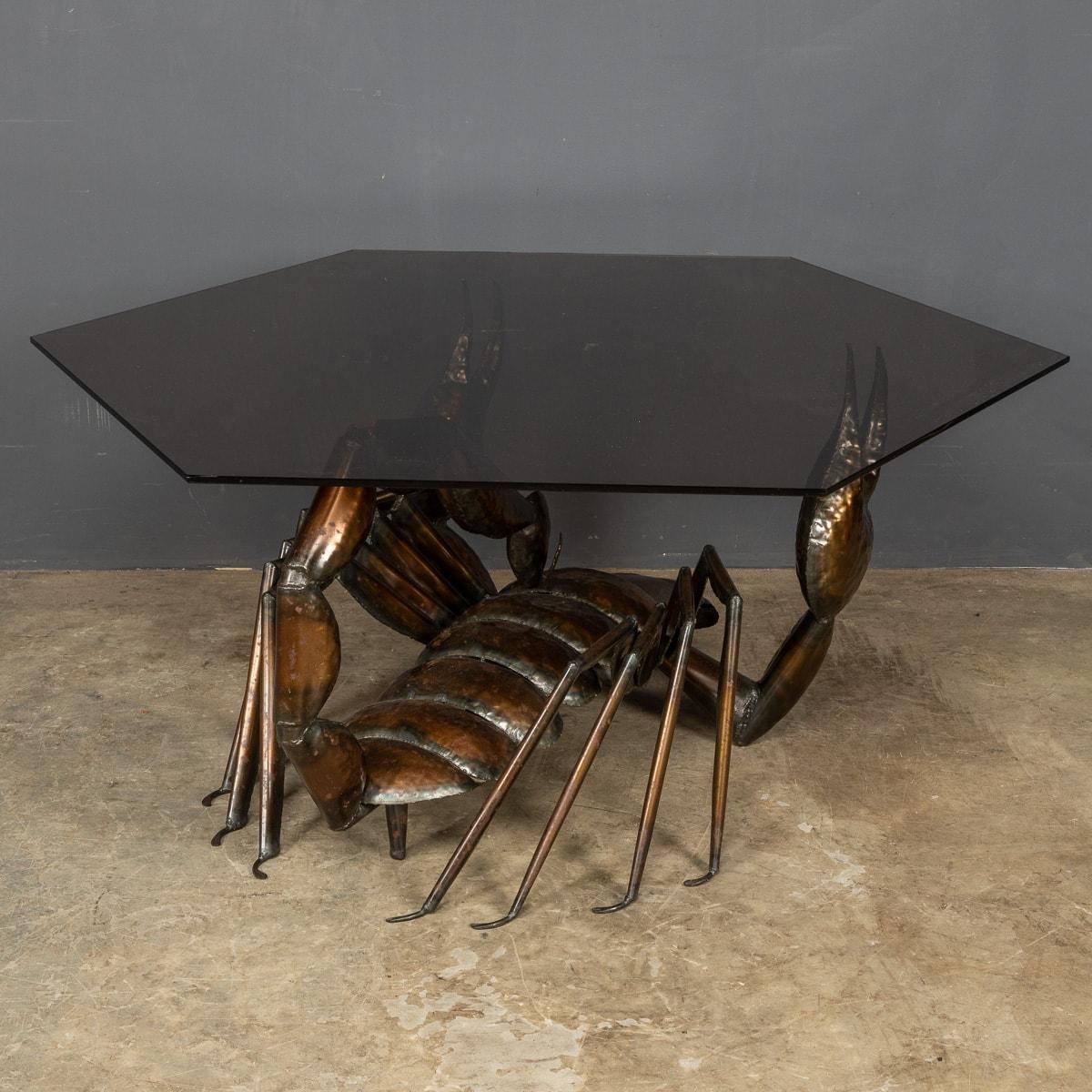 Metal Scorpion Shaped Coffee Table, c.1970 In Good Condition In Royal Tunbridge Wells, Kent