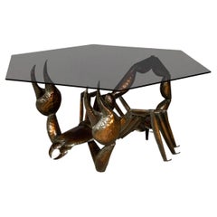 Metal Scorpion Shaped Coffee Table, c.1970