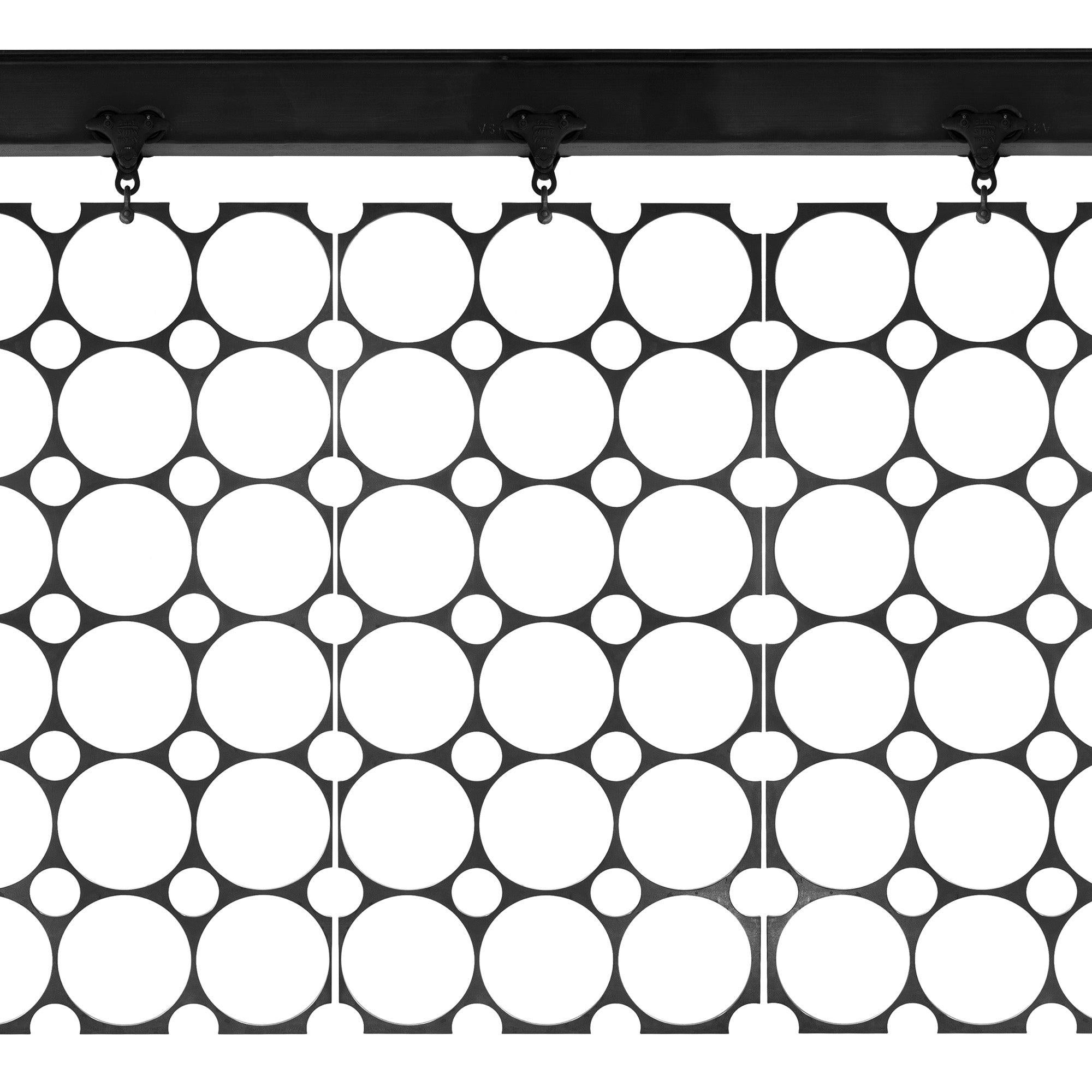 A blackened, perforated 1/2